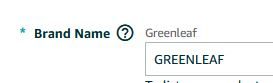 correct backend brand name on Amazon correct backend brand name on Amazon