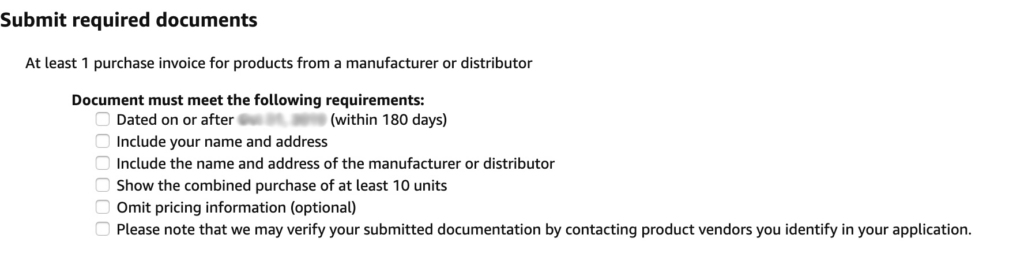 submit required documents